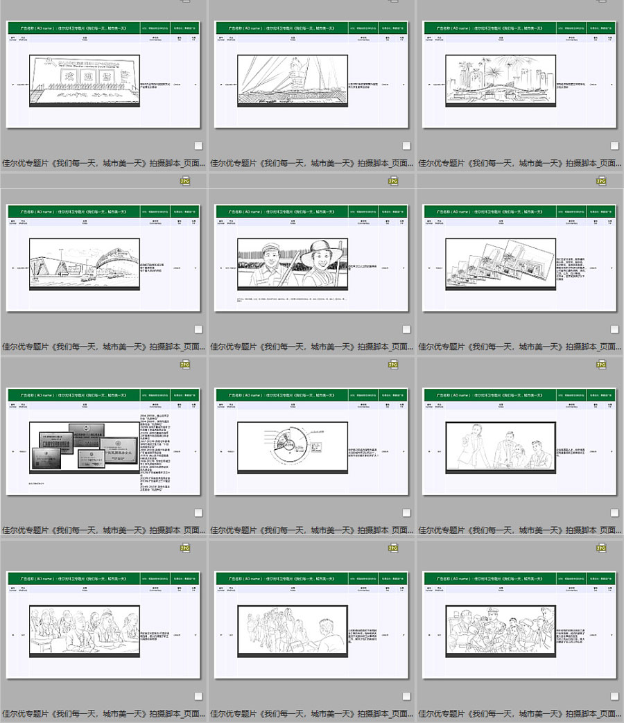 佳爾優專題片《我們每一天，城市美一天》拍攝腳本10